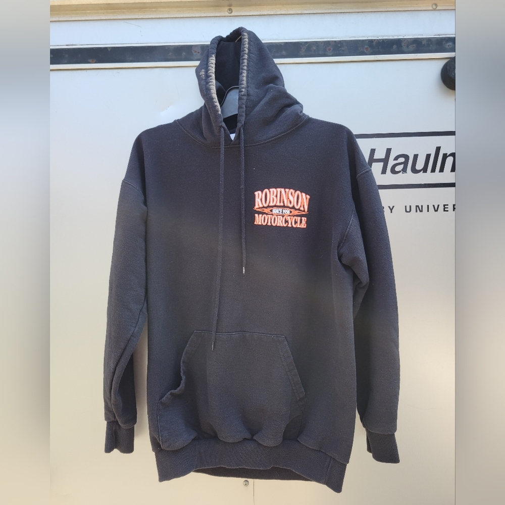 Robinson Motorcycles hoodie graphics front and back size M